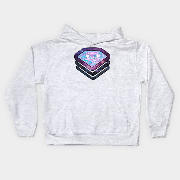 Digital Diamond Kids Hoodie by CultXLV